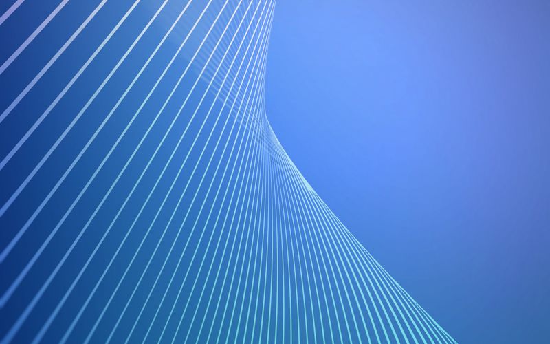 蓝白曲面抽象插图，用作娱乐档期类话题的版式示意封面